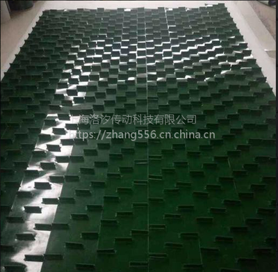 廣東波浪花紋爬坡帶 綠色花紋輸送帶在上海的應用與優勢